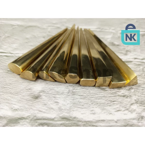Set of 9 Bezel Mandrels Copper with 9 Different Shapes