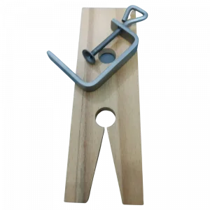 Hardwood Bench Pin V-Slot and Clamp Jewelry Tool